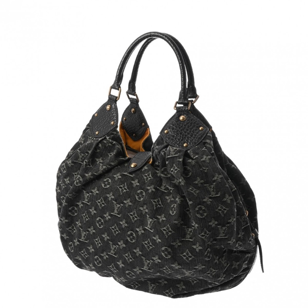 Louis Vuitton Noir Black Monogram XL Denim Other Denim Bags